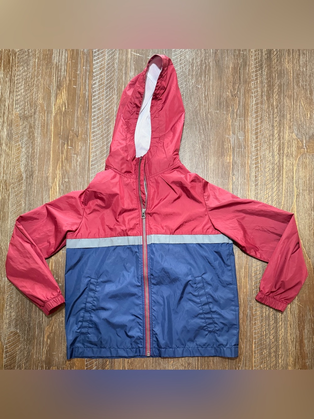 Old Navy Windbreaker Jacket w/ Hood - Boys - Size L (10-12)